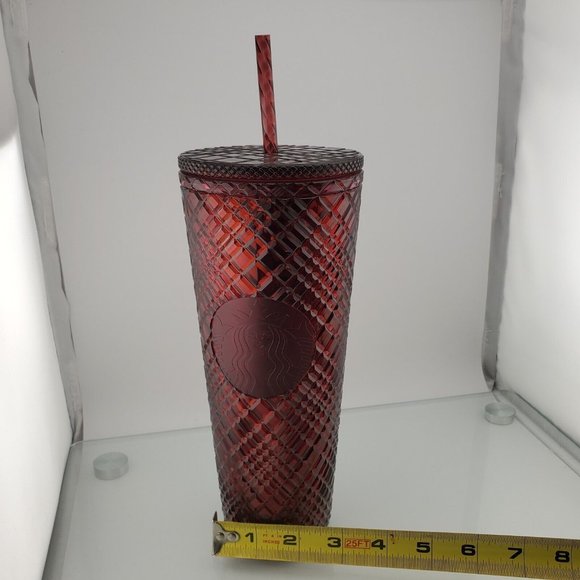 Starbucks Winter Holiday Jeweled Tumbler - Red / 24 FL Oz / 2021 - Picture 12 of 12